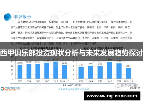 西甲俱乐部投资现状分析与未来发展趋势探讨