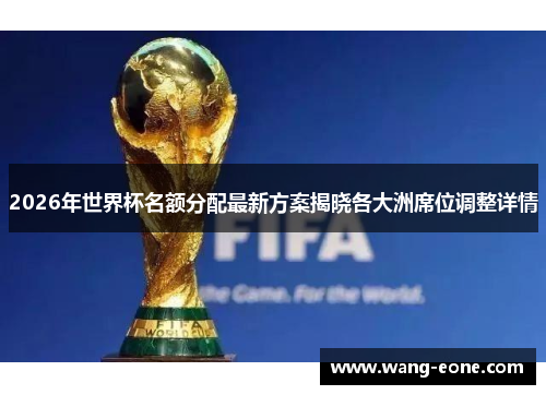 2026年世界杯名额分配最新方案揭晓各大洲席位调整详情